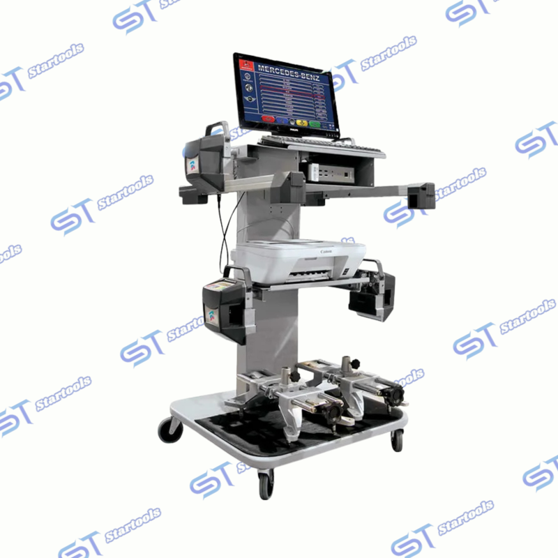 Car wheel alignment and measurement device