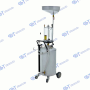 Engine oil suction machine with funnel
